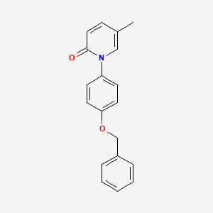 molecular formula C19H17NO2 B563776 1-(4-Benzyloxyphenyl)-5-methyl-2(1H)-pyridone CAS No. 1076199-02-4
