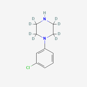 molecular formula C10H13ClN2 B563778 1-(3-Chlorophenyl)piperazine-d8 CAS No. 1189923-43-0