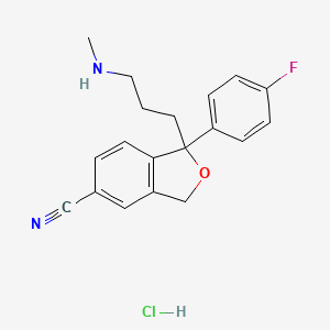 molecular formula C19H20ClFN2O B563781 Desmethylcitalopram hydrochloride CAS No. 97743-99-2