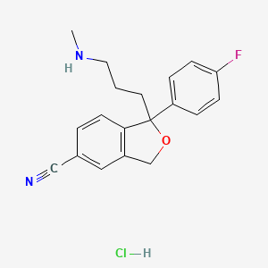 molecular formula C19H20ClFN2O B563781 Desmethyl citalopram hydrochloride CAS No. 97743-99-2