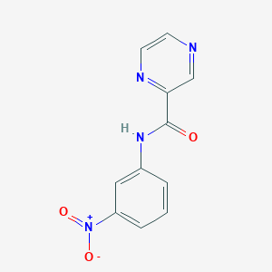 molecular formula C11H8N4O3 B5637828 N-(3-nitrophenyl)pyrazine-2-carboxamide 