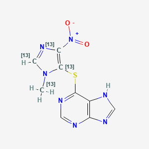 molecular formula C9H7N7O2S B563783 Azathioprine-13C4 CAS No. 1346600-71-2