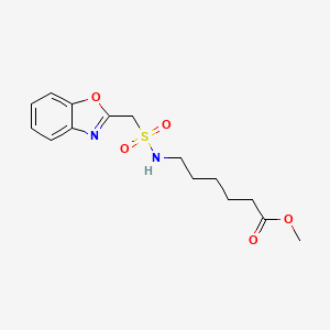 Benzoxazolemethanesulfonamide-N-(6-methyl-hexanoate)