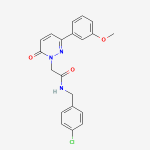 molecular formula C20H18ClN3O3 B5637872 N-(4-chlorobenzyl)-2-(3-(3-methoxyphenyl)-6-oxopyridazin-1(6H)-yl)acetamide 
