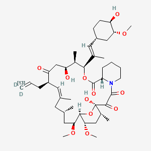molecular formula C44H69NO12 B563788 FK-506-13C,D2 (Major) (Tacrolimus)(>85per cent) CAS No. 1356841-89-8