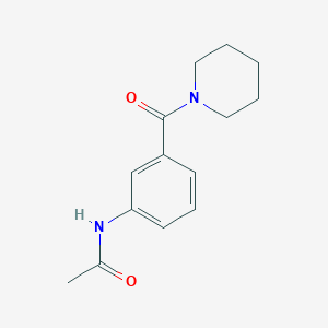 molecular formula C14H18N2O2 B5637883 N-[3-(piperidine-1-carbonyl)phenyl]acetamide 