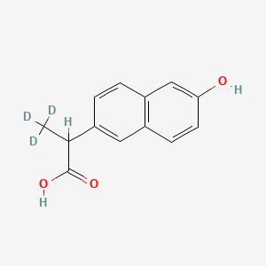 molecular formula C13H12O3 B563802 rac O-Desmethyl Naproxen-d3 CAS No. 1122399-99-8