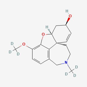 molecular formula C17H21NO3 B563803 Galanthamine-O-(methyl-d3)-N-(methyl-d3) CAS No. 1128109-00-1