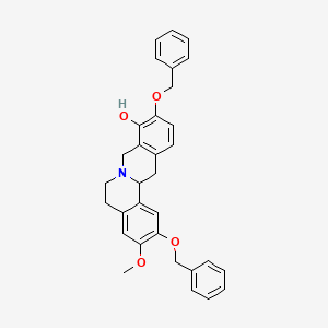 molecular formula C32H31NO4 B563804 Dibenzyl 9-Desmethyl D,L-Stepholidine CAS No. 62744-16-5