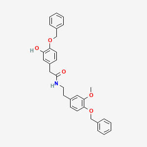 molecular formula C31H31NO5 B563807 N-2-(4-Benzyloxy-3-methoxyphenethyl)-4-benzyloxy -3-hydroxyphenylacetamide CAS No. 62744-12-1