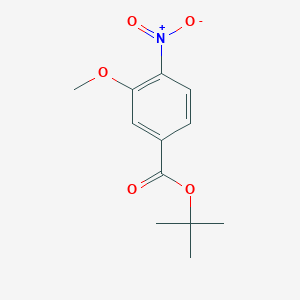 molecular formula C12H15NO5 B056381 Tert-butyl 3-methoxy-4-nitrobenzoate CAS No. 123330-91-6
