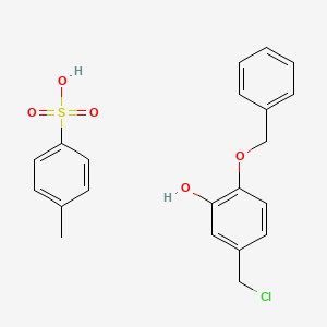 5-(Chloromethyl)-2-(phenylmethoxy)phenol 4-methylbenzenesulfonate