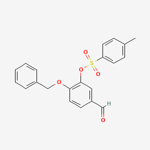 molecular formula C21H18O5S B563812 4-(Benzyloxy)-3-hydroxybenzaldehyde p-Toluenesulfonate CAS No. 65615-20-5