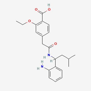 molecular formula C22H28N2O4 B563815 Repaglinide aromatic amine CAS No. 874908-11-9