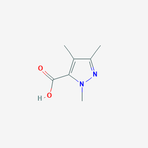 molecular formula C7H10N2O2 B056382 1,3,4-Trimethyl-1H-pyrazole-5-carboxylic acid CAS No. 115294-67-2
