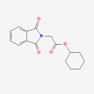 molecular formula C16H17NO4 B5638429 Cyclohexyl 2-(1,3-dioxoisoindol-2-yl)acetate 