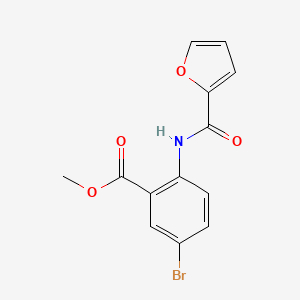 molecular formula C13H10BrNO4 B5638513 Methyl 5-bromo-2-(furan-2-carbonylamino)benzoate 
