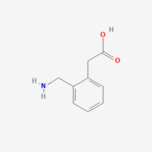 molecular formula C9H11NO2 B056386 [2-(Aminomethyl)phenyl]acetic Acid CAS No. 40851-65-8