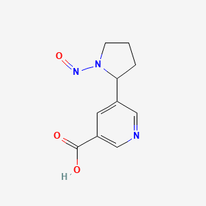 molecular formula C10H11N3O3 B563862 N'-Nitrosonornicotine-5-carboxylic Acid CAS No. 1076199-27-3