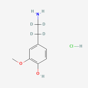 molecular formula C9H14ClNO2 B563866 3-Methoxy Dopamine-d4 Hydrochloride CAS No. 1216788-76-9