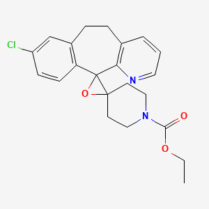 molecular formula C22H23ClN2O3 B563892 Loratadine Epoxide CAS No. 1189694-51-6