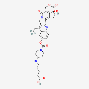 7-Ethyl-10-(4-N-aminopentanoic acid)-1-piperidino)carbonyloxycamptothecin-d3
