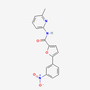 molecular formula C17H13N3O4 B5639033 N-(6-methylpyridin-2-yl)-5-(3-nitrophenyl)furan-2-carboxamide 