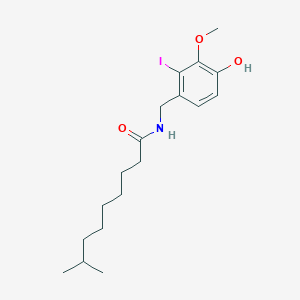 N-[(4-hydroxy-2-iodo-3-methoxyphenyl)methyl]-8-methyl-nonanamide