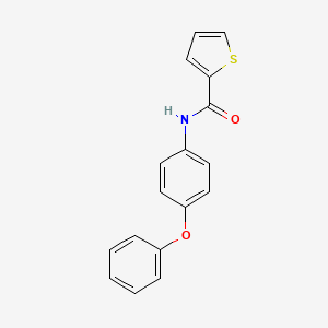 molecular formula C17H13NO2S B5639229 N-(4-phenoxyphenyl)thiophene-2-carboxamide 