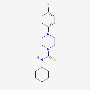 molecular formula C17H24FN3S B5639254 N-cyclohexyl-4-(4-fluorophenyl)piperazine-1-carbothioamide 