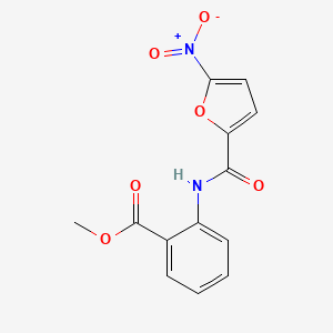 molecular formula C13H10N2O6 B5639271 METHYL 2-(5-NITROFURAN-2-AMIDO)BENZOATE 