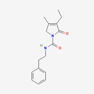 3-Ethyl-4-methyl-2-oxo-N-(2-phenylethyl)-2,5-dihydro-1H-pyrrole-1-carboxamide