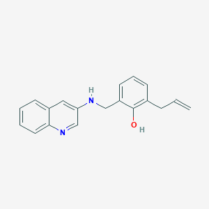 molecular formula C19H18N2O B5639338 2-ALLYL-6-[(3-QUINOLYLAMINO)METHYL]PHENOL 