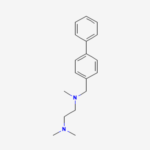 molecular formula C18H24N2 B5639449 N,N,N'-trimethyl-N'-[(4-phenylphenyl)methyl]ethane-1,2-diamine 