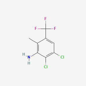 molecular formula C8H6Cl2F3N B563976 2,3-Dichloro-6-methyl-5-(trifluoromethyl)aniline CAS No. 1287218-11-4
