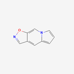 molecular formula C9H6N2O B563980 Isoxazolo[5,4-f]indolizine CAS No. 105583-52-6