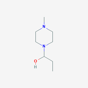 molecular formula C8H18N2O B056399 1-(4-Methylpiperazin-1-yl)propan-1-ol CAS No. 116311-00-3