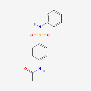 molecular formula C15H16N2O3S B5639936 N-(4-(N-(o-Tolyl)sulfamoyl)phenyl)acetamide 