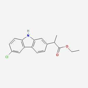molecular formula C17H16ClNO2 B563997 Carprofen Ethyl Ester CAS No. 52262-89-2