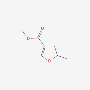 molecular formula C7H10O3 B564001 Methyl 2-methyl-2,3-dihydrofuran-4-carboxylate CAS No. 100958-83-6