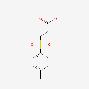 molecular formula C11H14O4S B5640122 Propanoic acid, 3-[(4-methylphenyl)sulfonyl]-, methyl ester CAS No. 10154-77-5