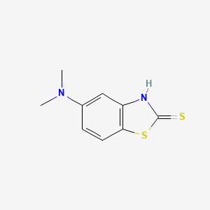 molecular formula C9H10N2S2 B5640170 5-(Dimethylamino)benzo[d]thiazole-2(3H)-thione 