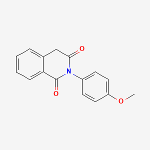 molecular formula C16H13NO3 B5640221 2-(4-methoxyphenyl)isoquinoline-1,3(2H,4H)-dione CAS No. 60462-91-1
