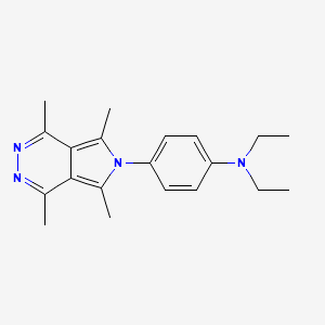 molecular formula C20H26N4 B5640266 N,N-diethyl-N-[4-(1,4,5,7-tetramethyl-6H-pyrrolo[3,4-d]pyridazin-6-yl)phenyl]amine 
