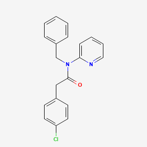 molecular formula C20H17ClN2O B5640306 N-benzyl-2-(4-chlorophenyl)-N-(pyridin-2-yl)acetamide 