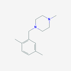 molecular formula C14H22N2 B5640541 1-[(2,5-dimethylphenyl)methyl]-4-methylpiperazine CAS No. 5269-29-4