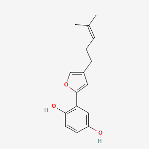 molecular formula C16H18O3 B564060 Deoxyshikonofuran 