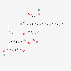 molecular formula C23H28O8 B564067 Paludosic acid CAS No. 19833-81-9
