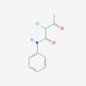 molecular formula C10H10ClNO2 B056407 2-Chloro-3-oxo-n-phenylbutanamide CAS No. 119878-78-3