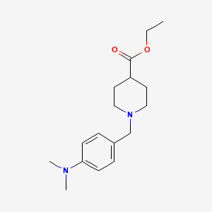 molecular formula C17H26N2O2 B5640804 ethyl 1-[4-(dimethylamino)benzyl]-4-piperidinecarboxylate 